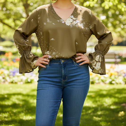 KBM13 - Prince Cuff Blouse