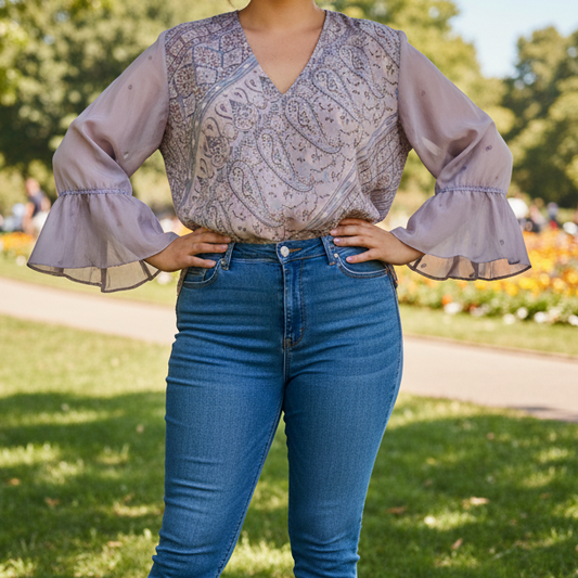 KBXL06 - Prince Cuff Blouse