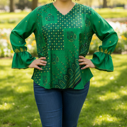KBXL08 - Prince Cuff Blouse