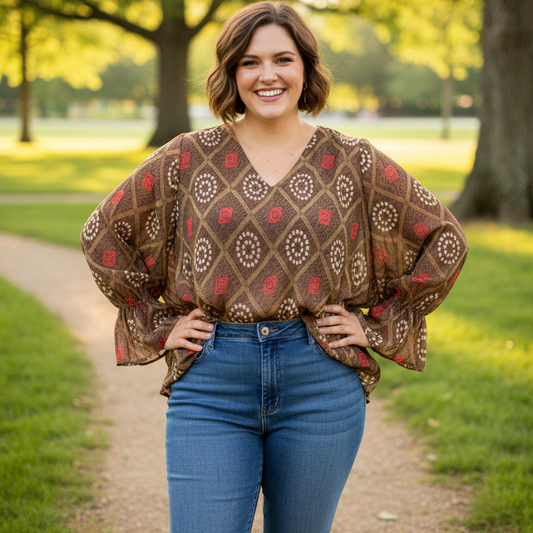 KBXL11 - Prince Cuff Blouse