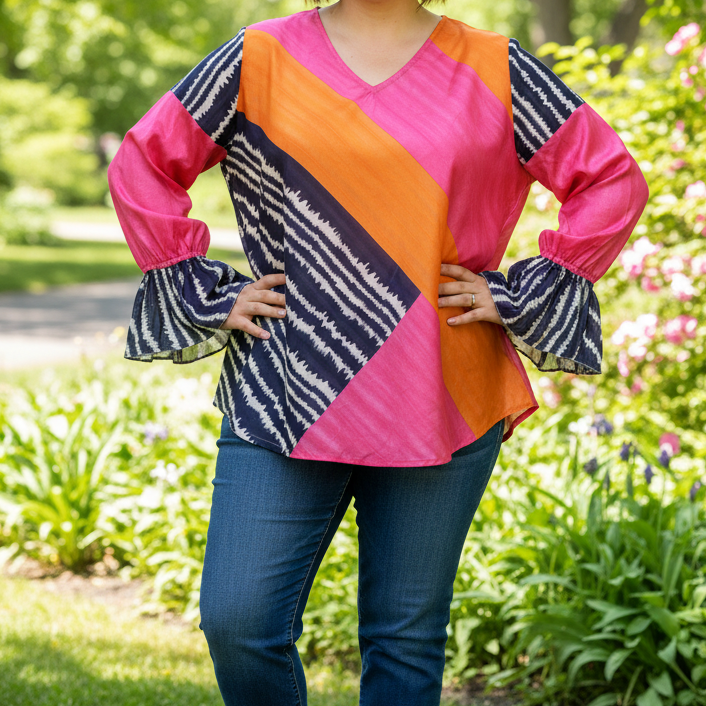 KBXL04 - Prince Cuff Blouse