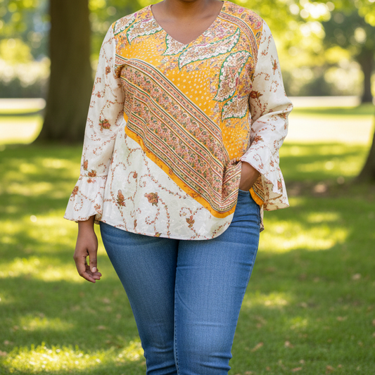 KBXXL10 - Prince Cuff Blouse