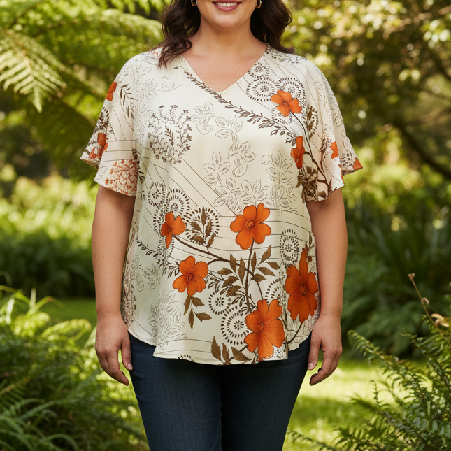 VTXL46 - V NECK TOP