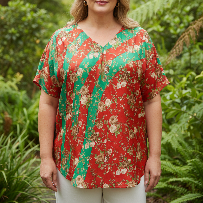 VTXL47 - V NECK TOP