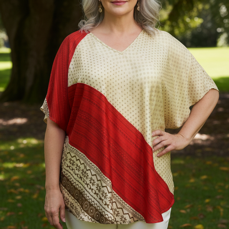 VTXL48 - V NECK TOP