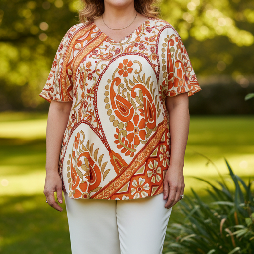 VTXL06 - V NECK TOP