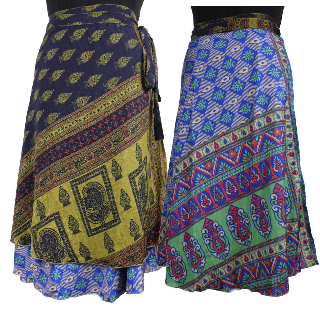 Indian wrap around skirts cheap uk