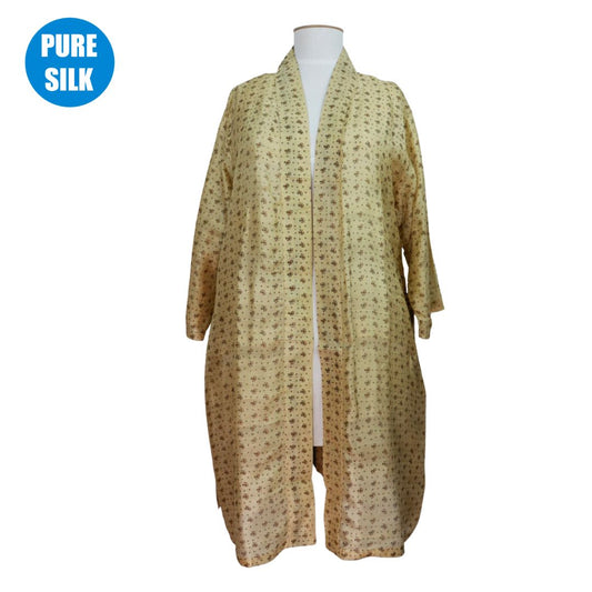 SLLK10 - PURE SILK LONG KIMONO