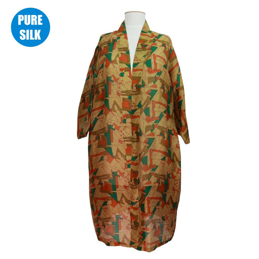 SLLK11 - PURE SILK LONG KIMONO
