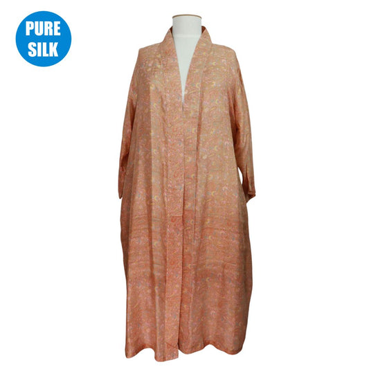 SLLK12 - PURE SILK LONG KIMONO