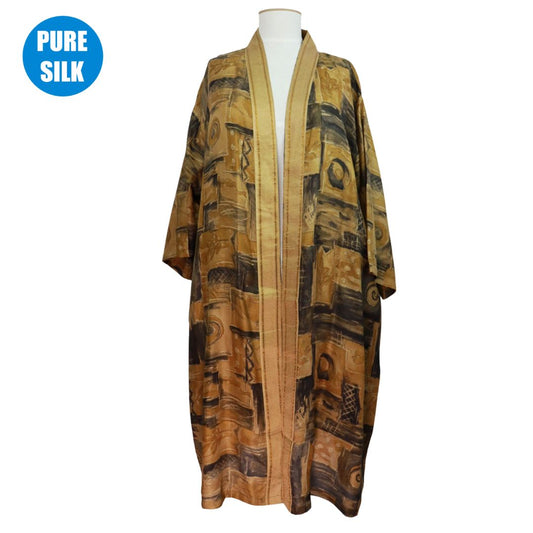 SLXLK02 - PURE SILK LONG KIMONO
