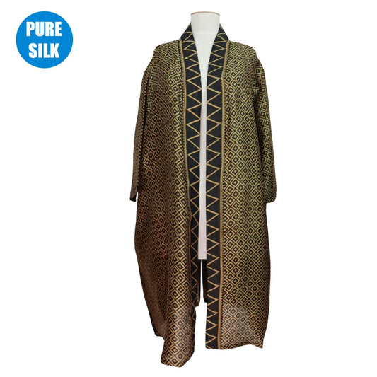 SLXLK11 - PURE SILK LONG KIMONO