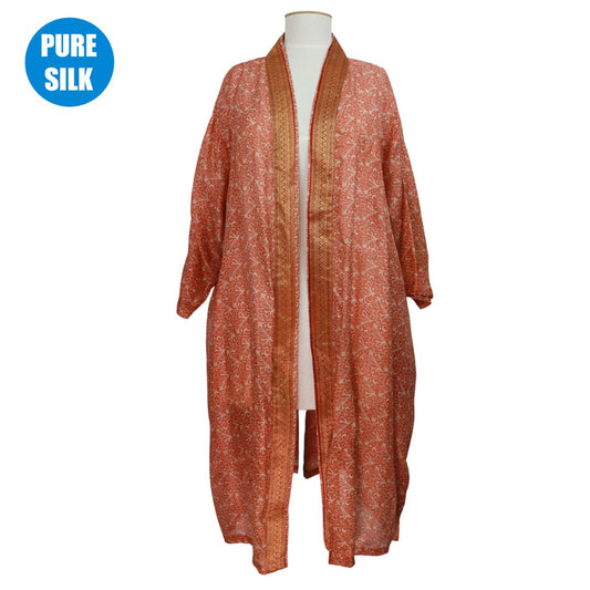 SLXLK13 - PURE SILK LONG KIMONO