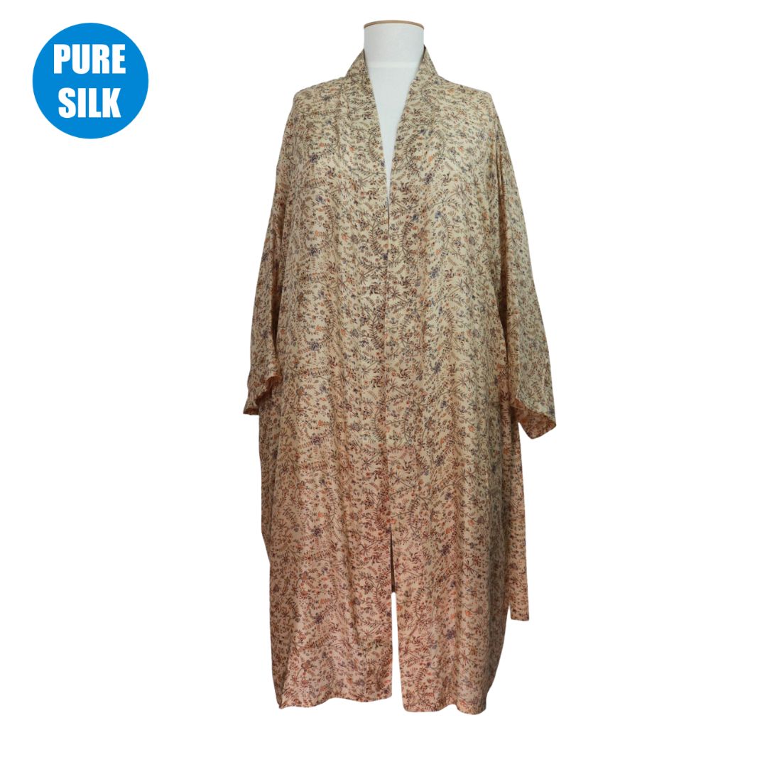 SLXLK17 - PURE SILK LONG KIMONO