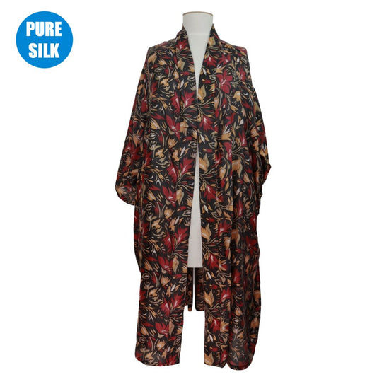 SLXLK04 - PURE SILK LONG KIMONO