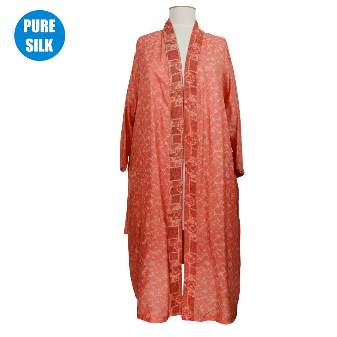 SLXLK10 - PURE SILK LONG KIMONO