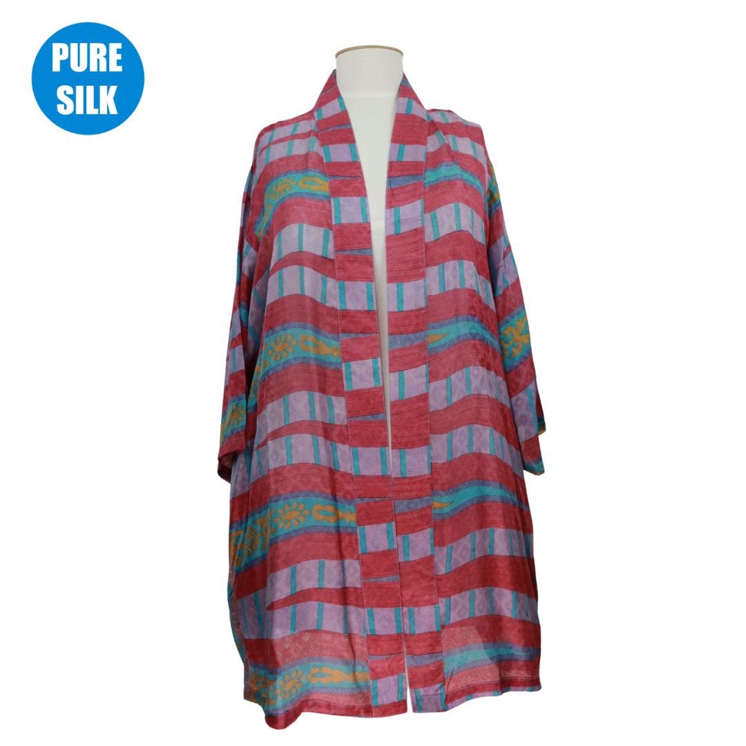 SLK08 - PURE SILK  KIMONO