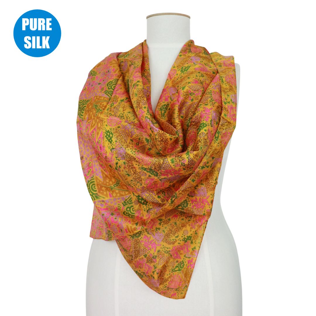 PSQ07 - PURE SILK SQUARE SCARF