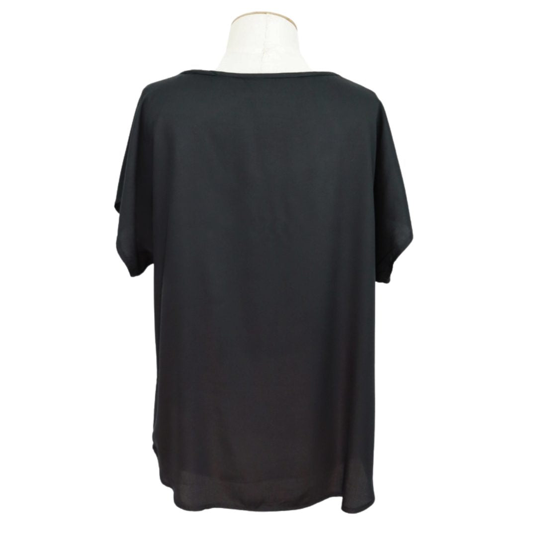 ZRT - Black Round Neck Top