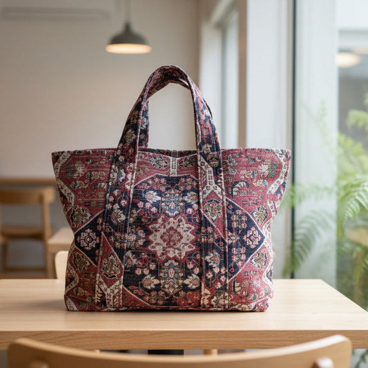 Larger Tote Plum
