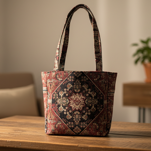 Small Tote in Plum